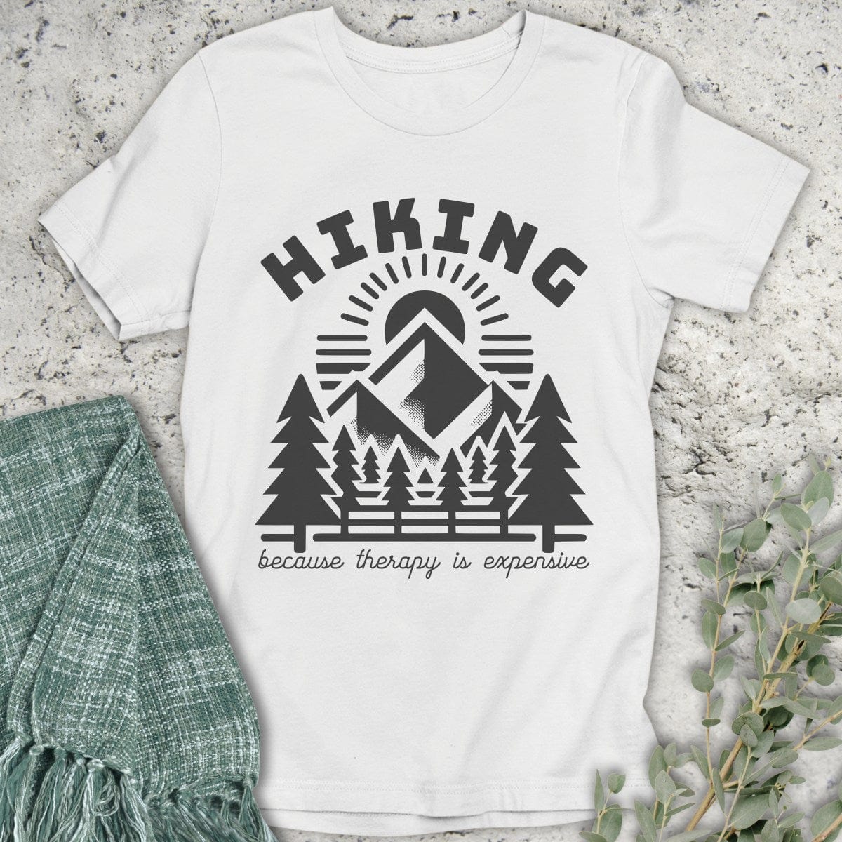 Stepping Green T-Shirt Hiking Therapy T-Shirt