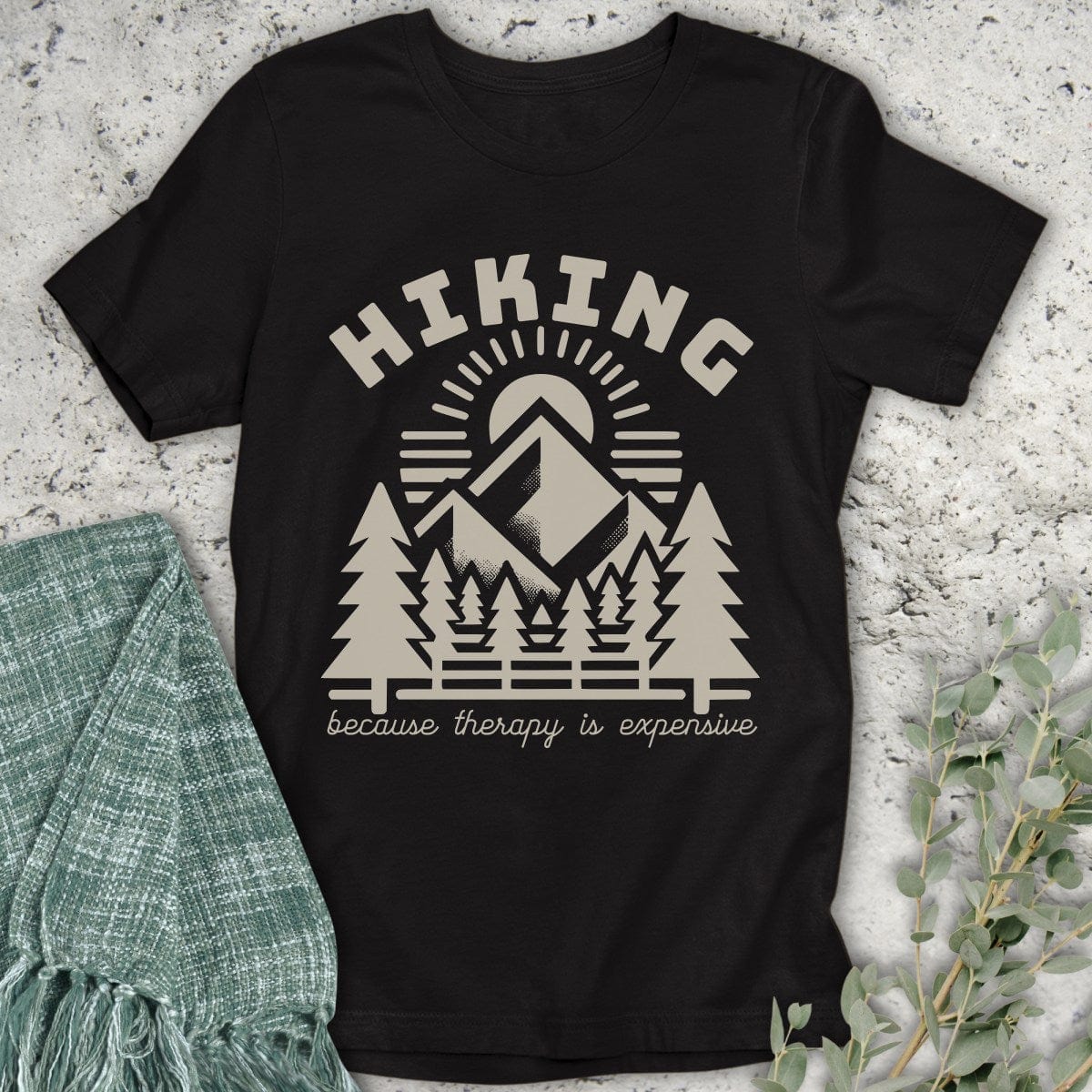 Stepping Green T-Shirt Hiking Therapy T-Shirt