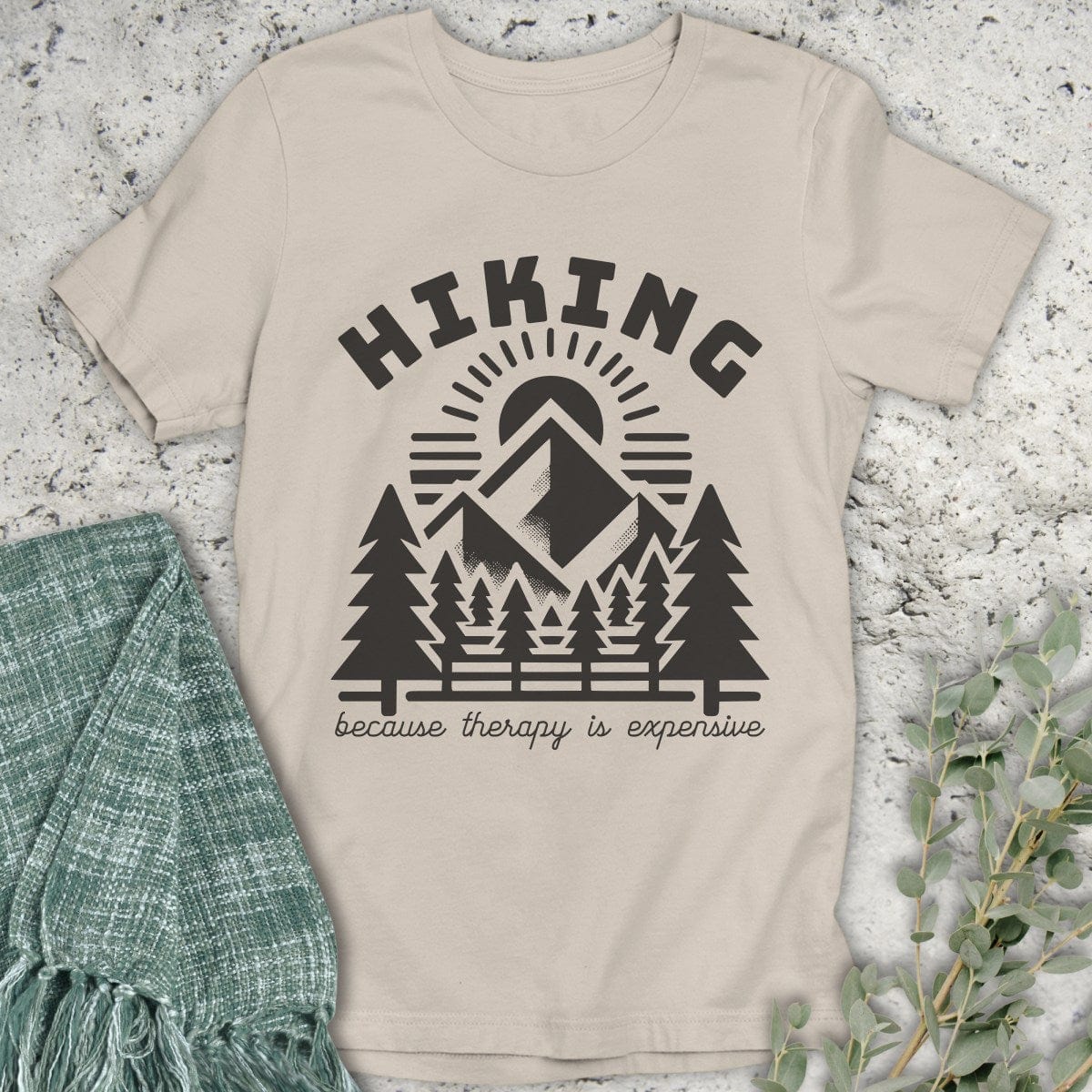 Stepping Green T-Shirt Hiking Therapy T-Shirt