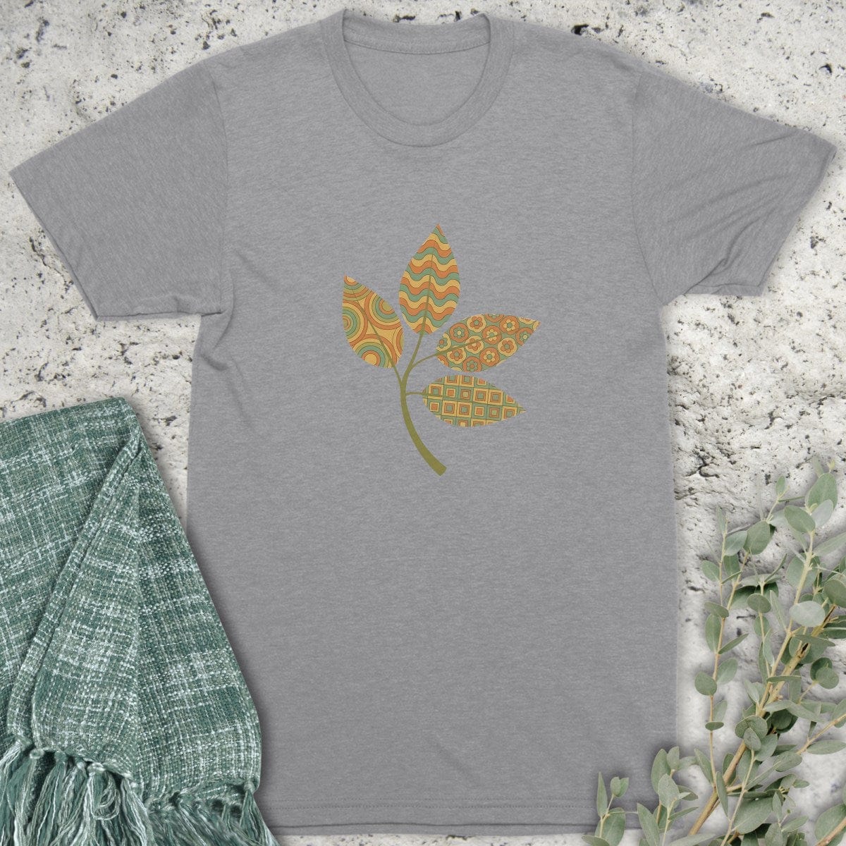 Stepping Green T-Shirt Hippie Leaves T-Shirt