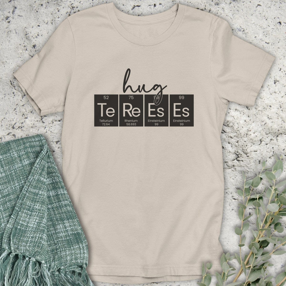 Stepping Green T-Shirt Hug Trees Periodic Table T-Shirt