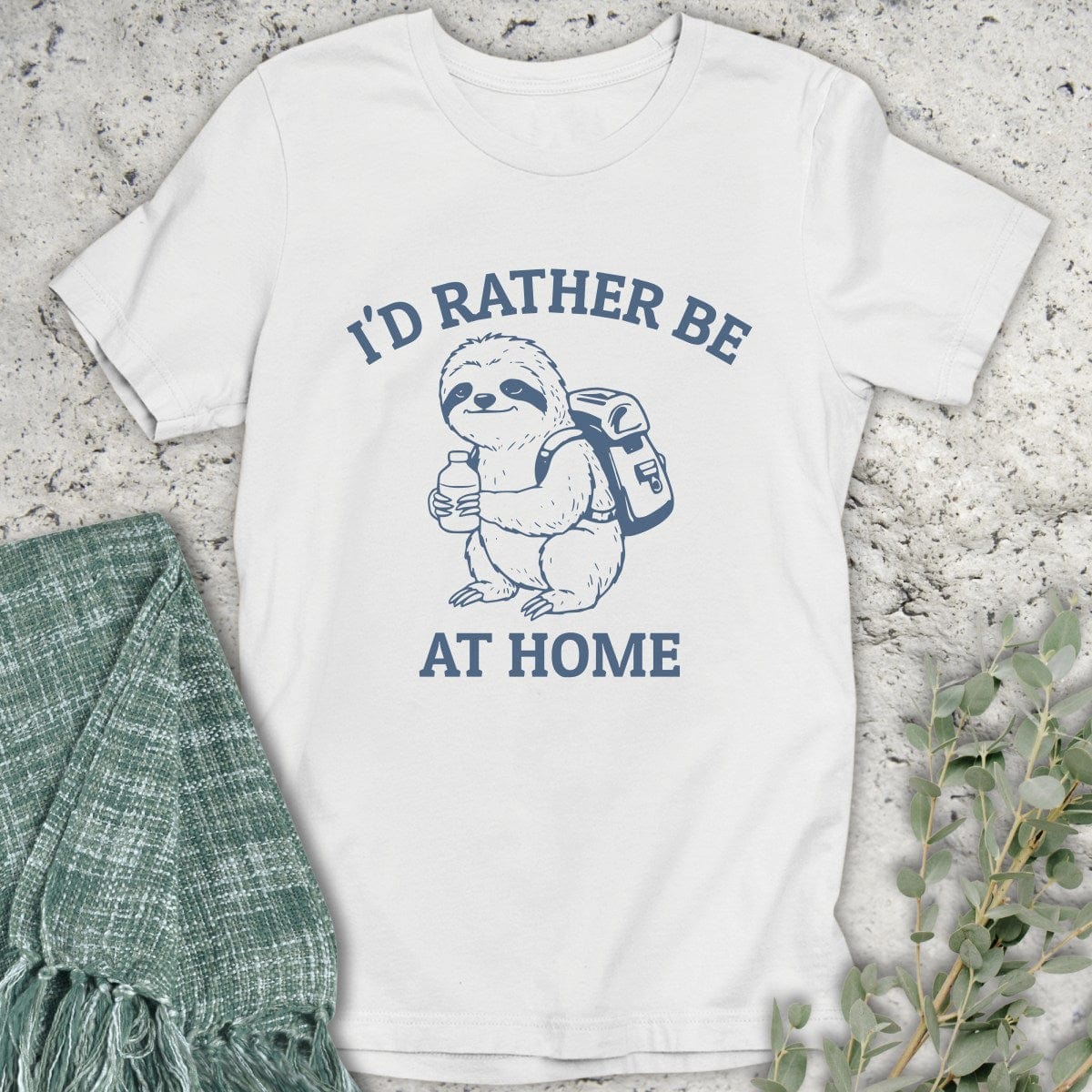 Stepping Green T-Shirt I'd Rather Be At Home T-Shirt