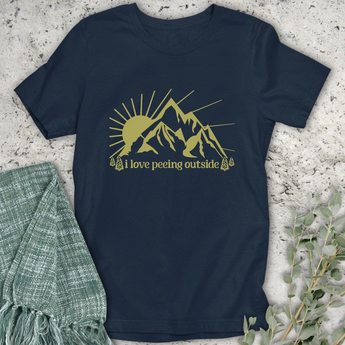 Stepping Green T-Shirt I Love Peeing Outside (Smaller) T-Shirt