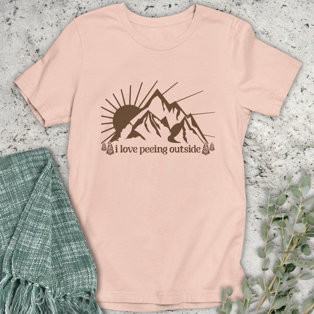 Stepping Green T-Shirt I Love Peeing Outside (Smaller) T-Shirt