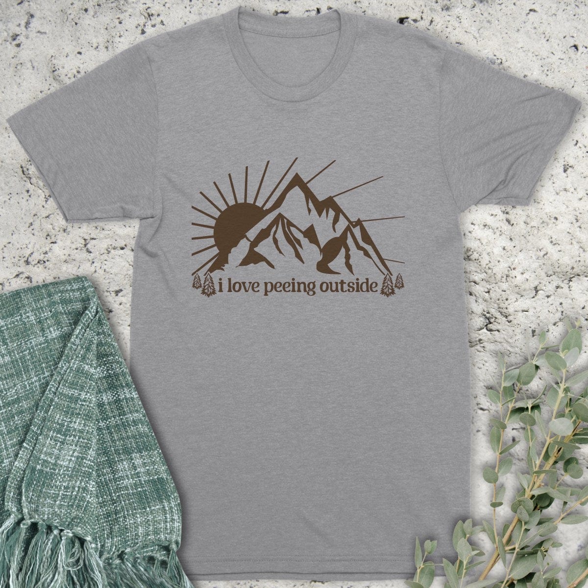 Stepping Green T-Shirt I Love Peeing Outside (Smaller) T-Shirt