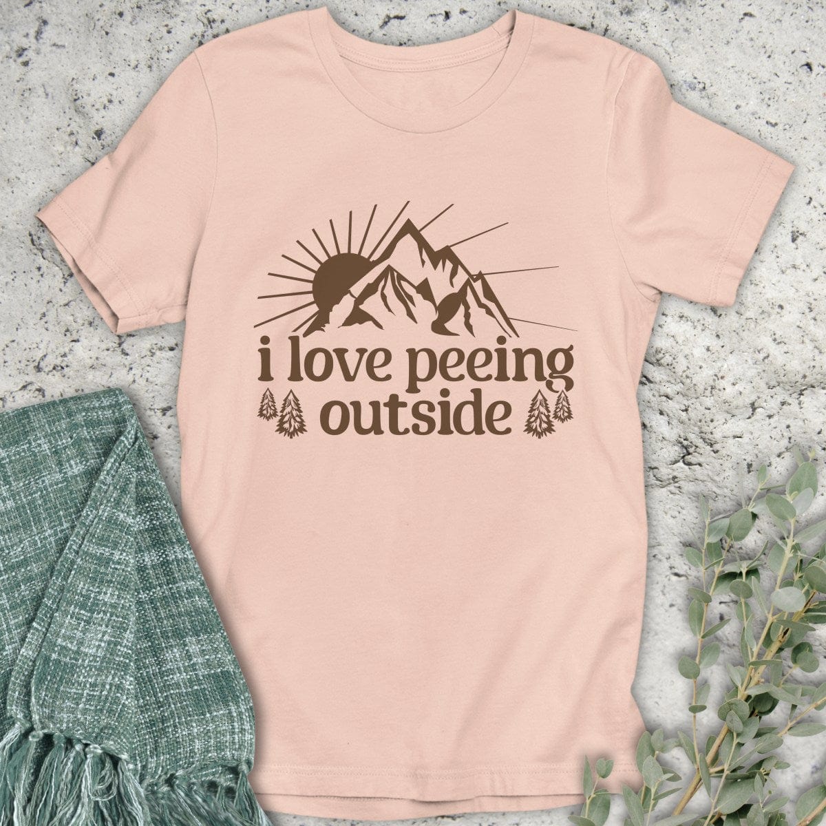 Stepping Green T-Shirt I Love Peeing Outside T-Shirt