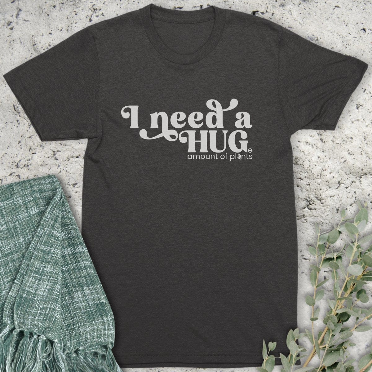 Stepping Green T-Shirt I Need A Hug Organic T-Shirt