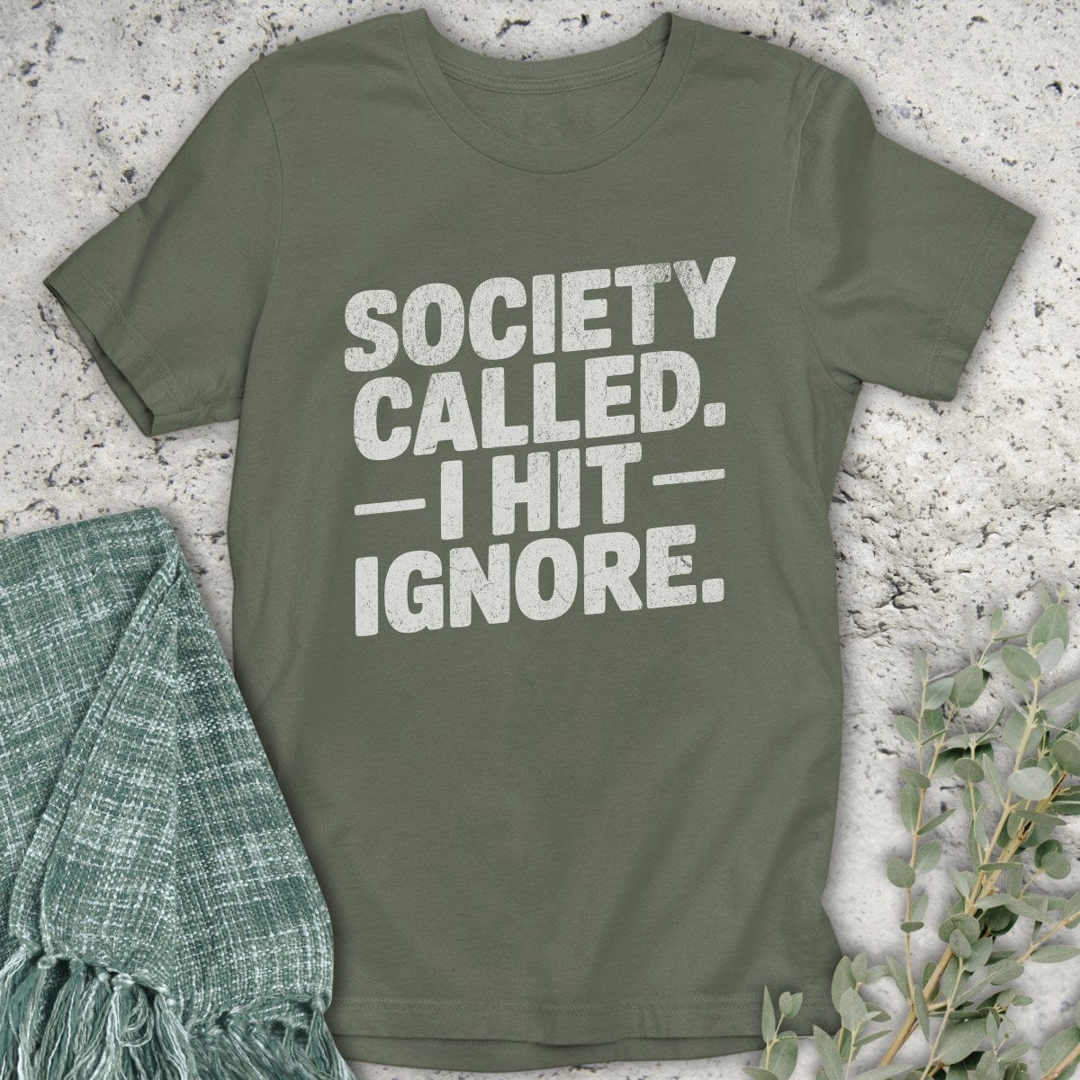 Stepping Green T-Shirt Ignore Society T-Shirt