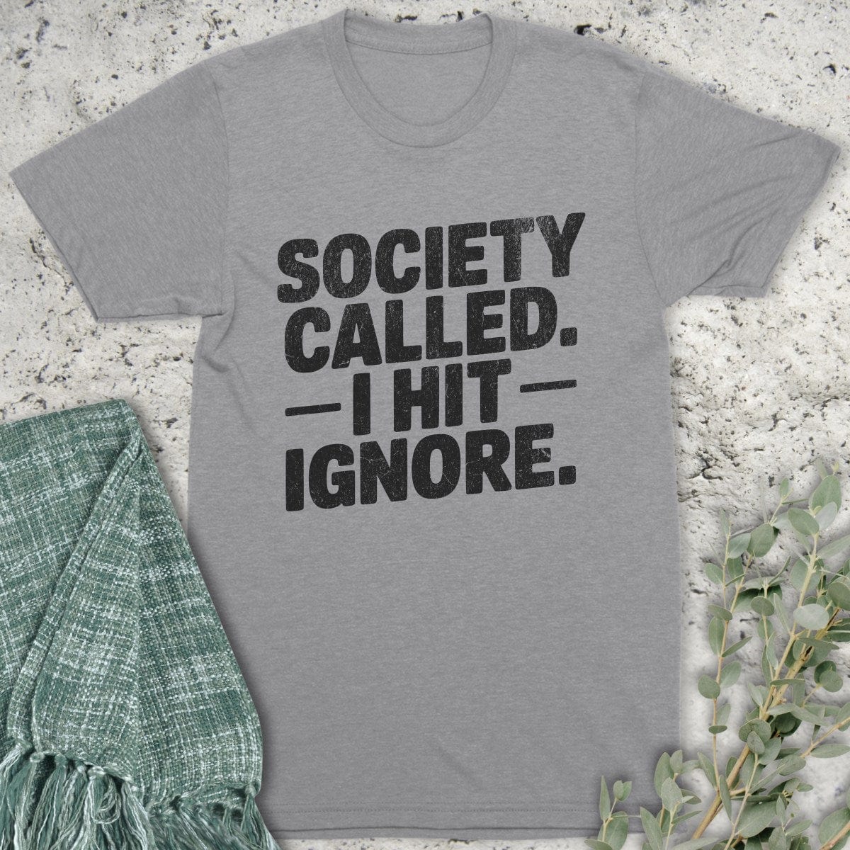 Stepping Green T-Shirt Ignore Society T-Shirt