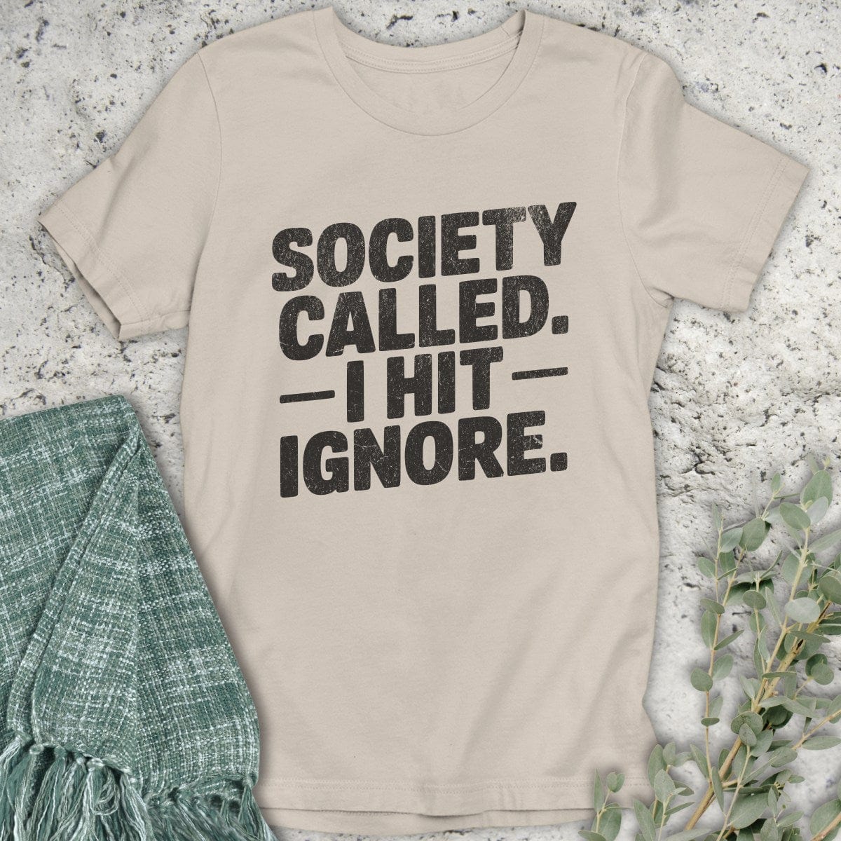 Stepping Green T-Shirt Ignore Society T-Shirt