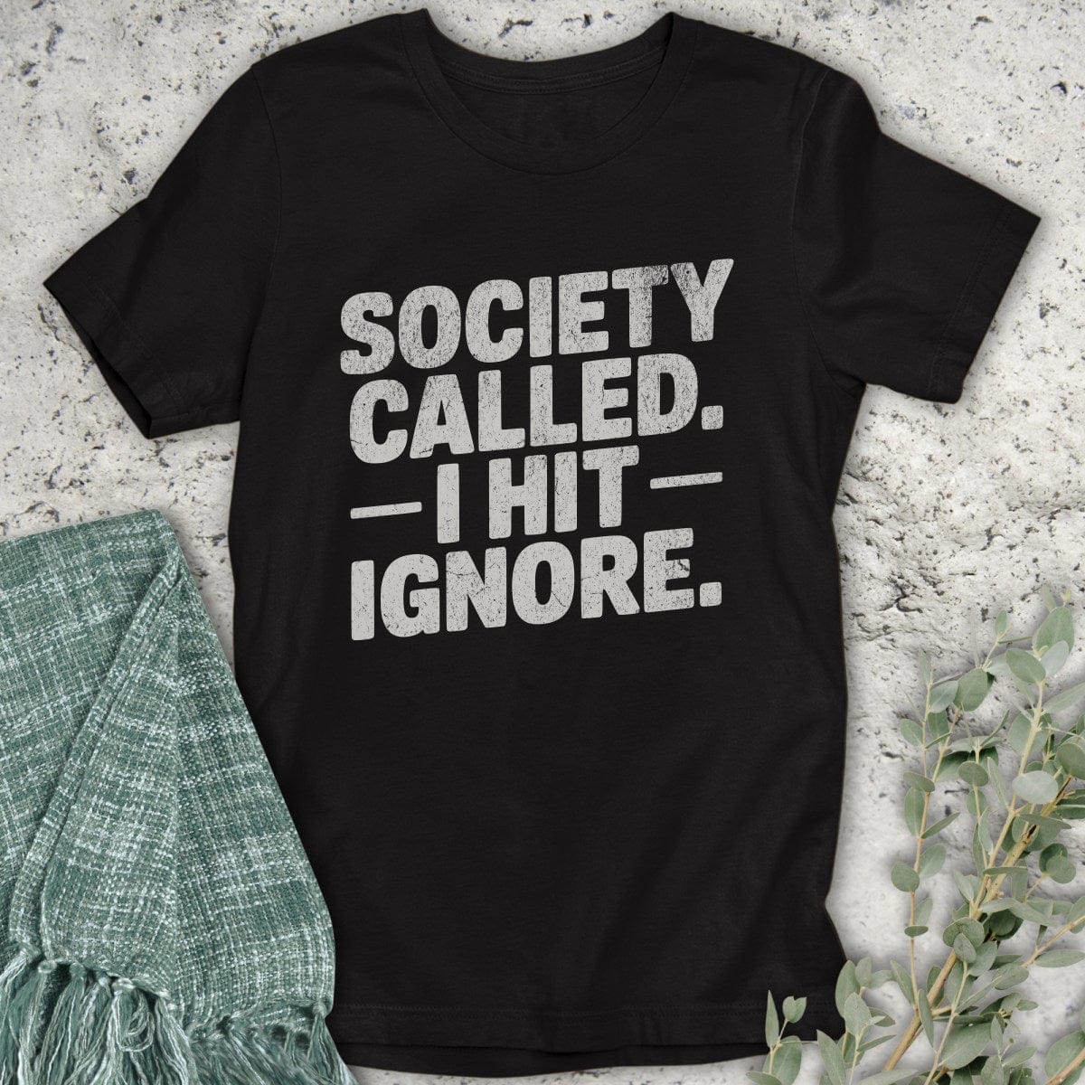 Stepping Green T-Shirt Ignore Society T-Shirt
