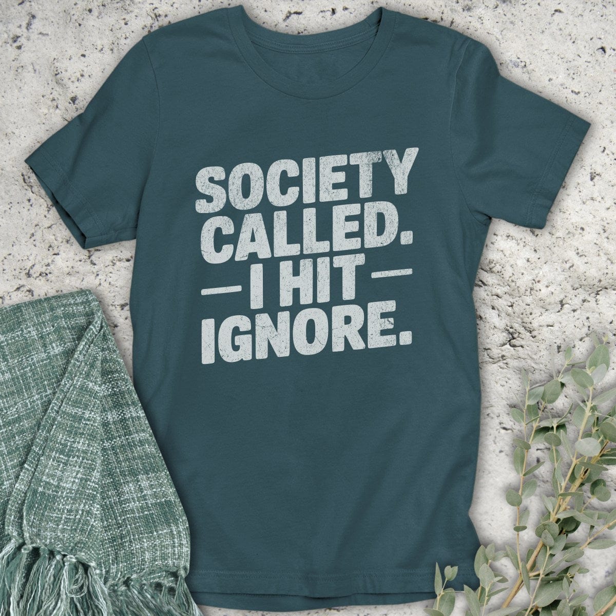 Stepping Green T-Shirt Ignore Society T-Shirt