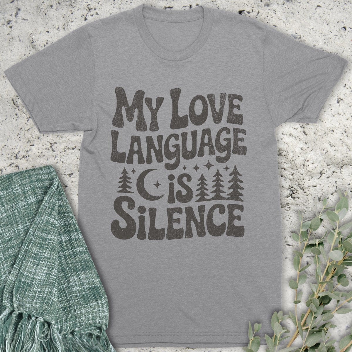 Stepping Green T-Shirt Language Is Silence T-Shirt