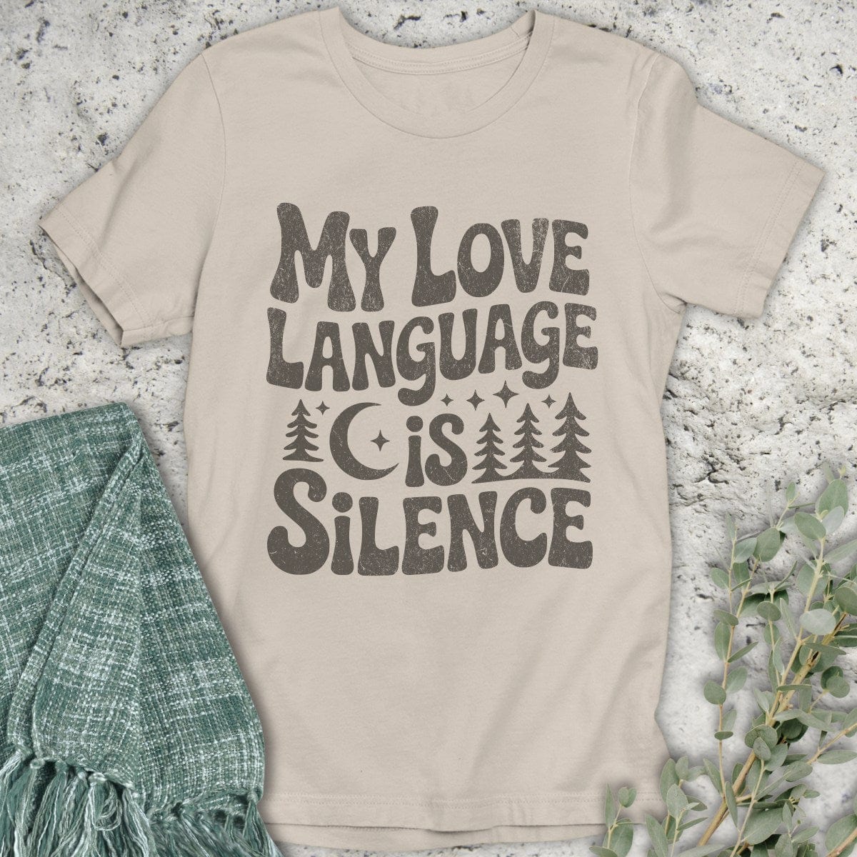 Stepping Green T-Shirt Language Is Silence T-Shirt