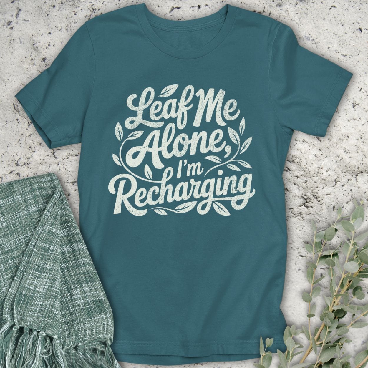 Stepping Green T-Shirt Leaf Me Alone T-Shirt