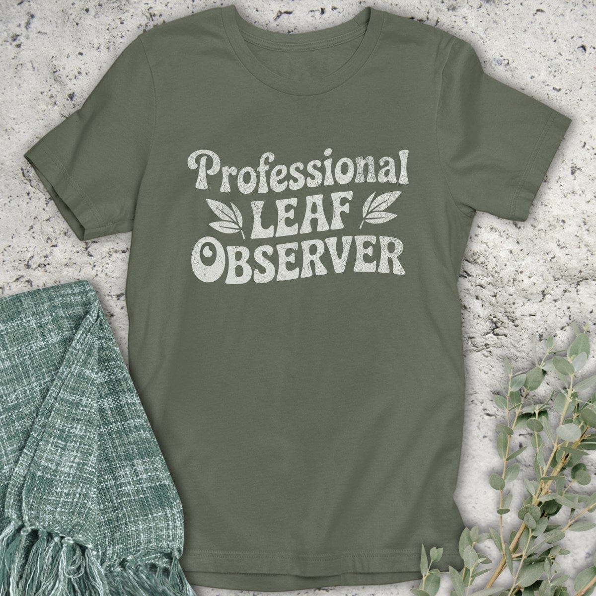 Stepping Green T-Shirt Leaf Observer T-Shirt