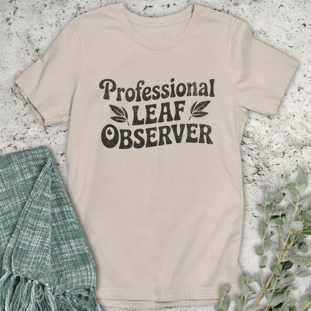 Stepping Green T-Shirt Leaf Observer T-Shirt