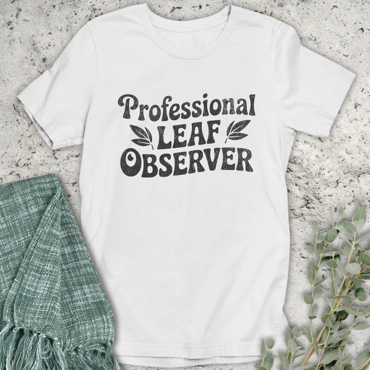 Stepping Green T-Shirt Leaf Observer T-Shirt