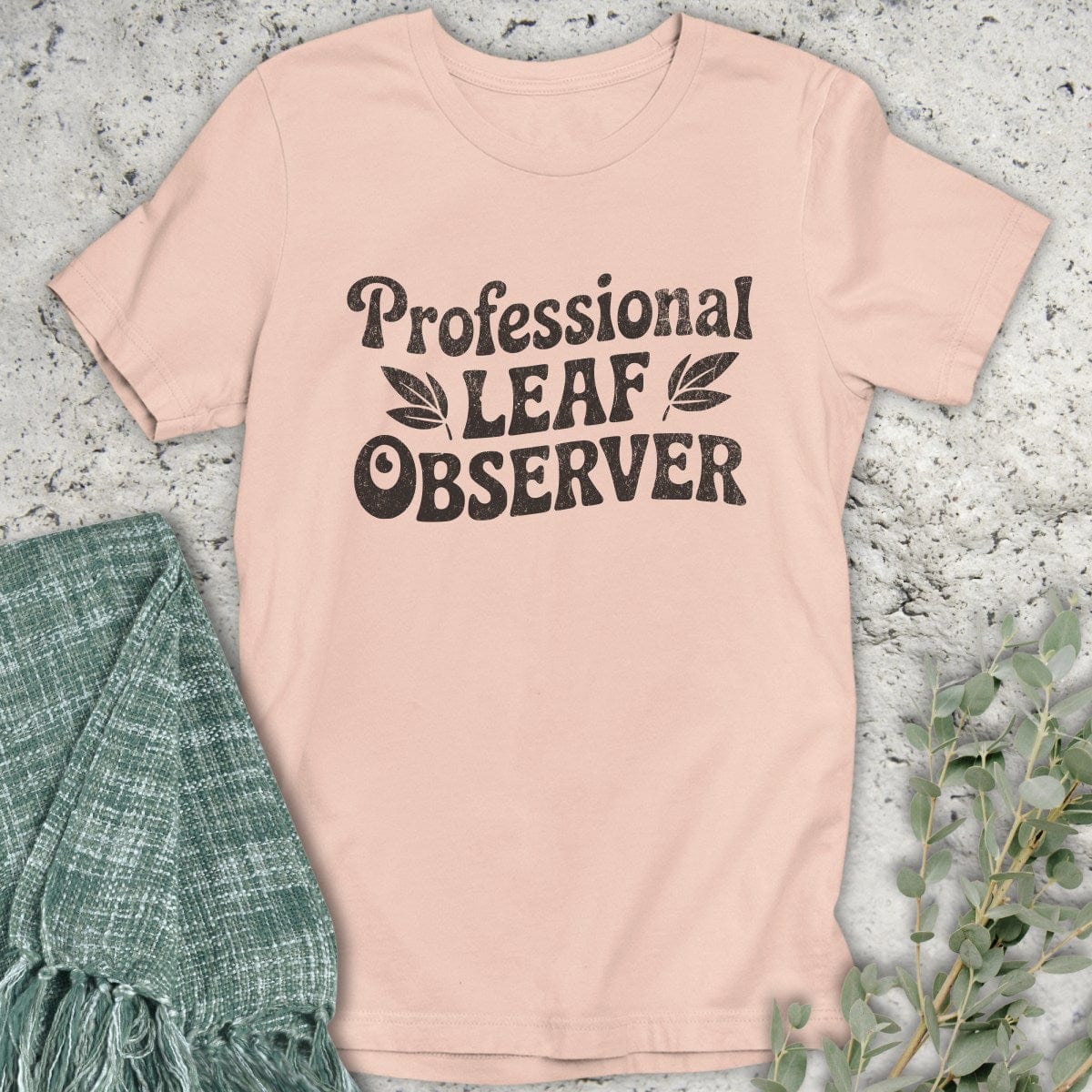 Stepping Green T-Shirt Leaf Observer T-Shirt