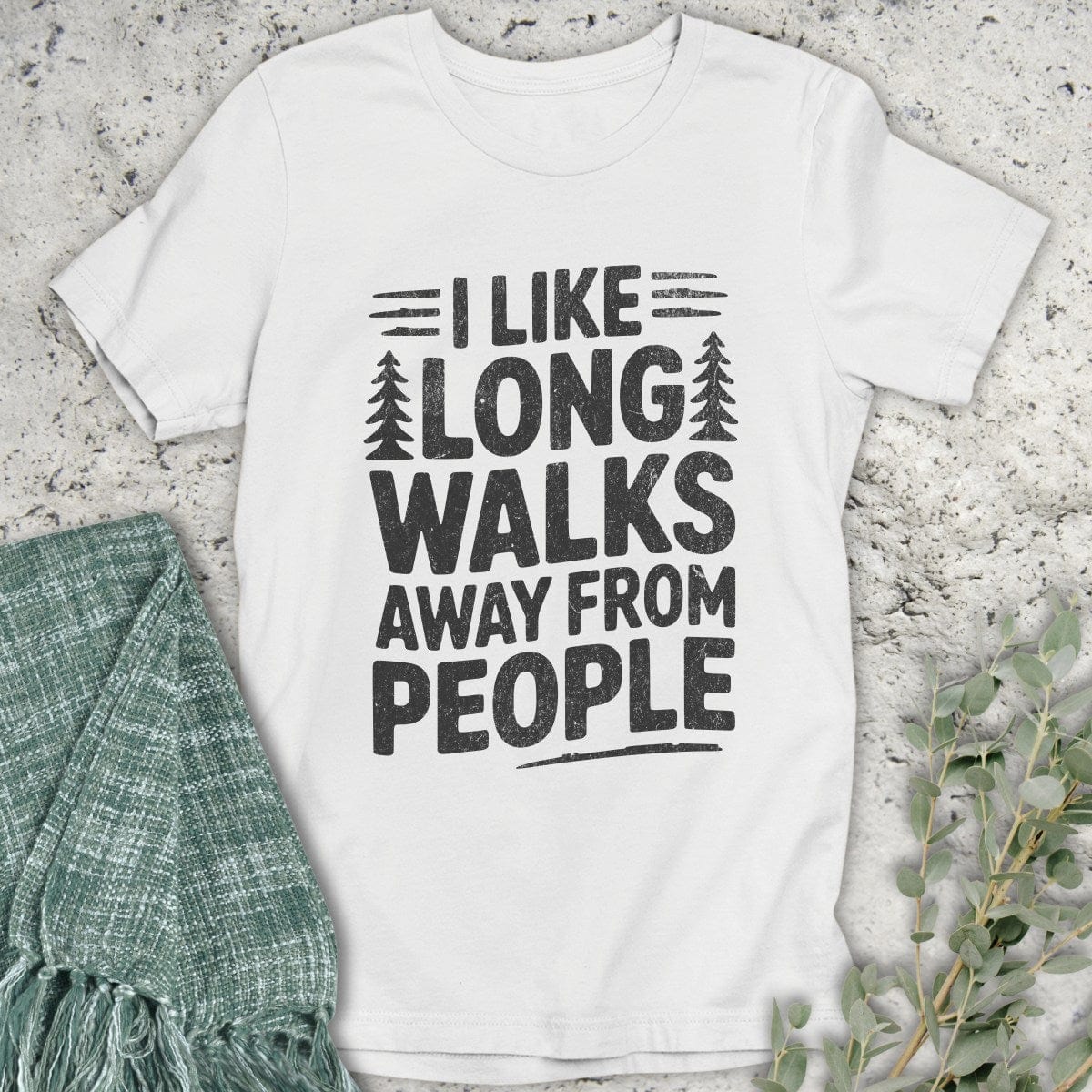 Stepping Green T-Shirt Long Walks T-Shirt