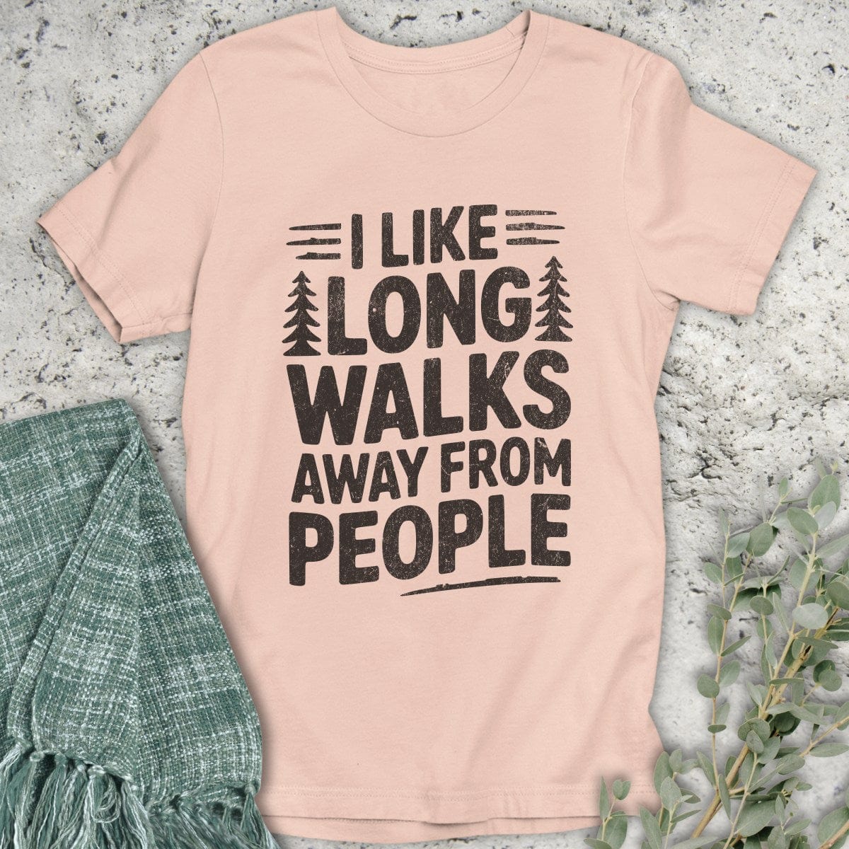 Stepping Green T-Shirt Long Walks T-Shirt