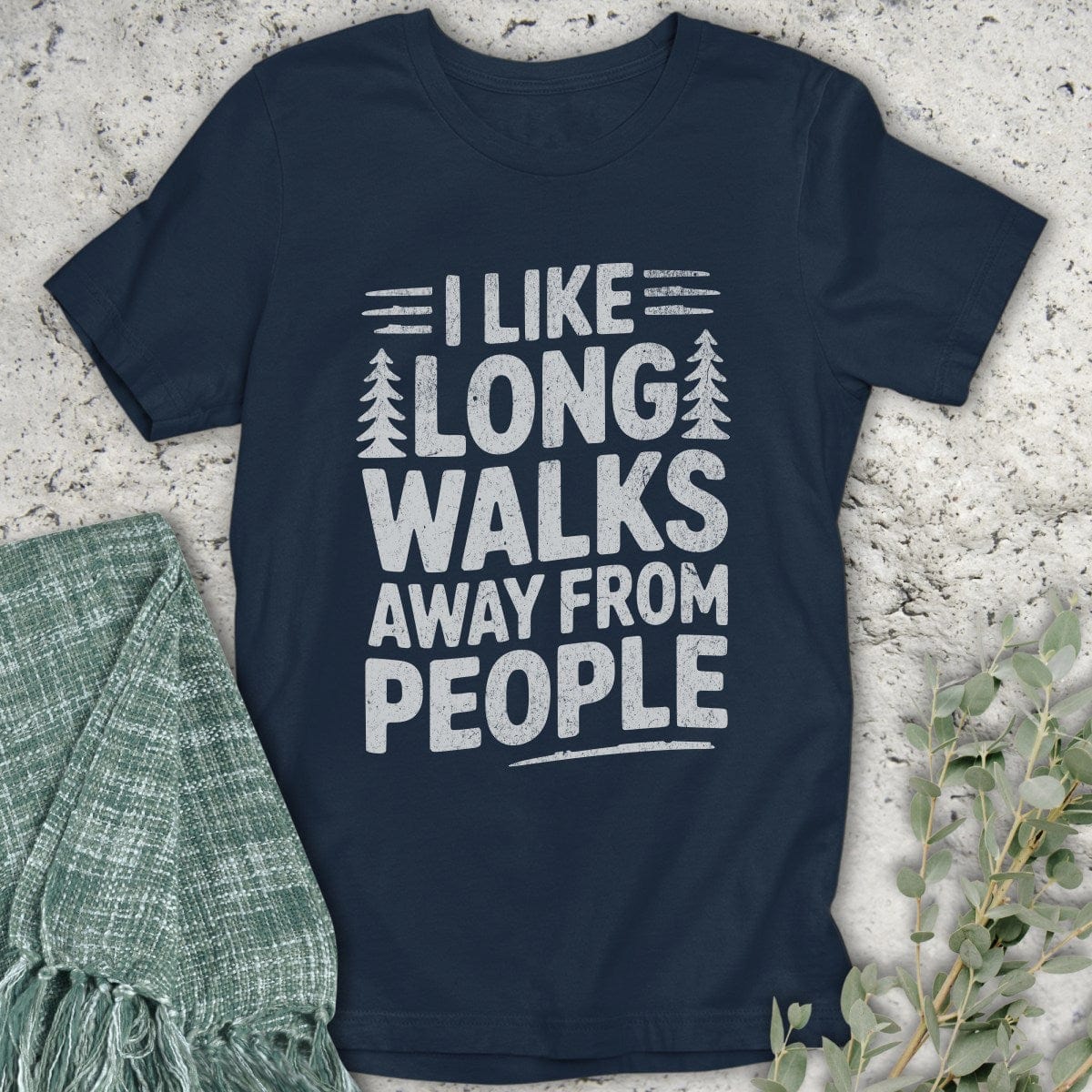 Stepping Green T-Shirt Long Walks T-Shirt