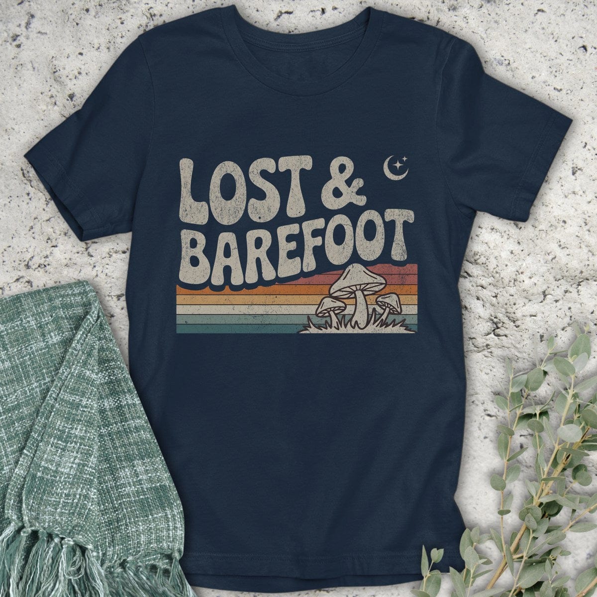 Stepping Green T-Shirt Lost & Barefoot T-Shirt