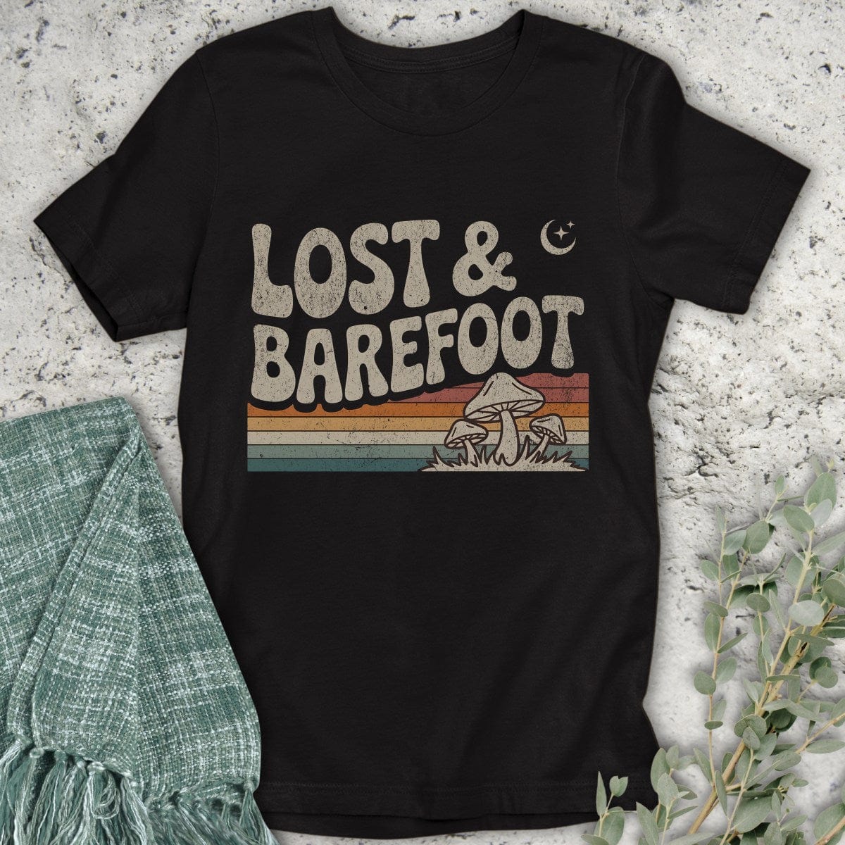 Stepping Green T-Shirt Lost & Barefoot T-Shirt