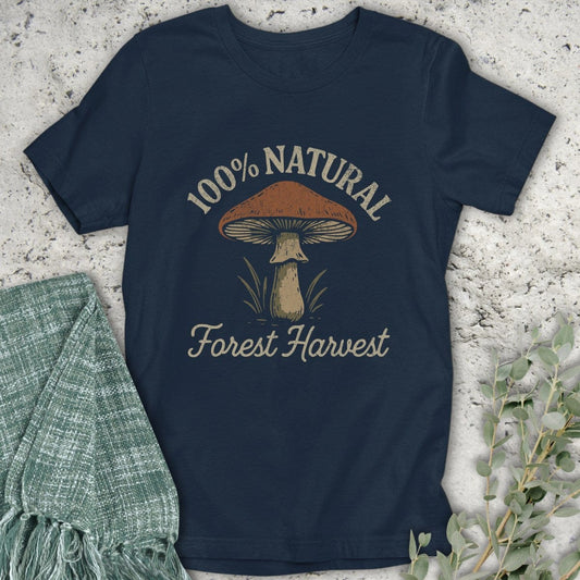 Stepping Green T-Shirt Mushroom Forest Harvest T-Shirt