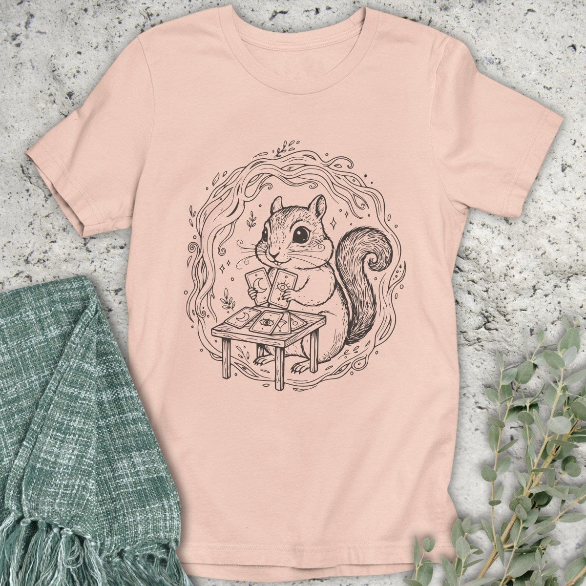 Stepping Green T-Shirt Mystical Squirrel T-Shirt