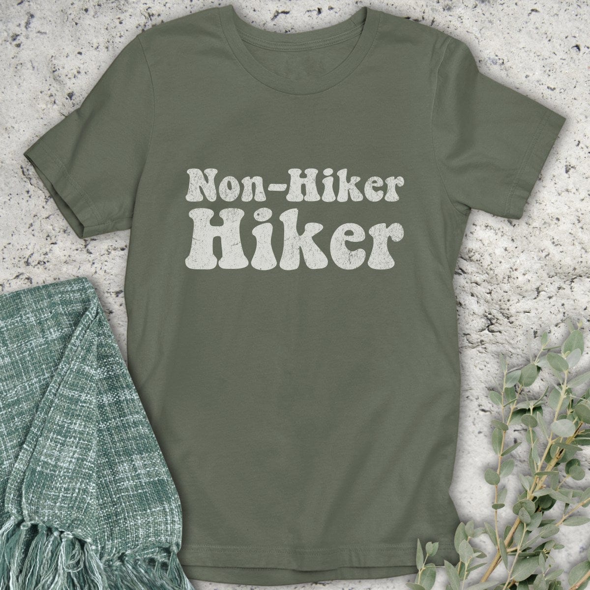 Stepping Green T-Shirt Non-Hiker Hiker T-Shirt