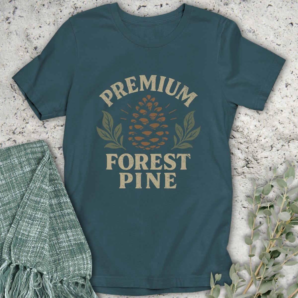 Stepping Green T-Shirt Premium Forest Pine Organic T-Shirt