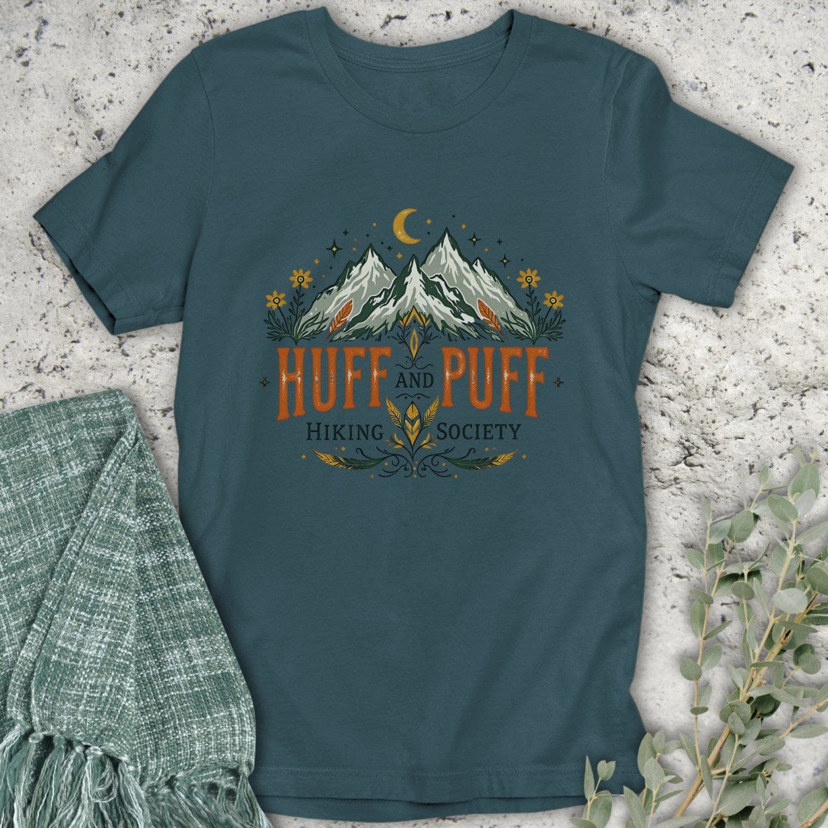 Stepping Green T-Shirt Puff Mountain Organic T-Shirt