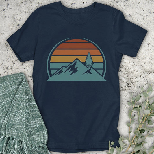 Stepping Green T-Shirt Rainbow Mountain T-Shirt