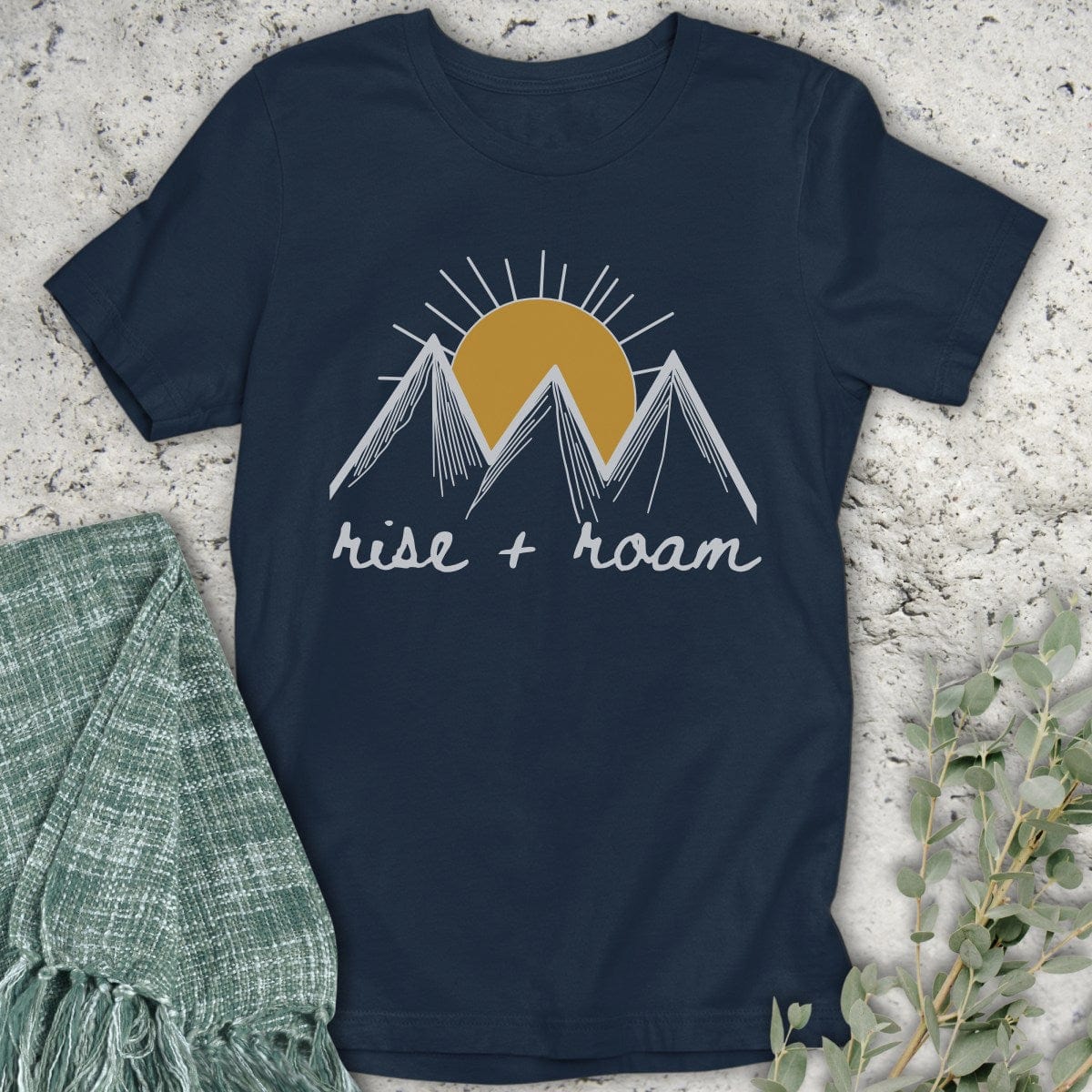 Stepping Green T-Shirt Rise and Roam T-Shirt
