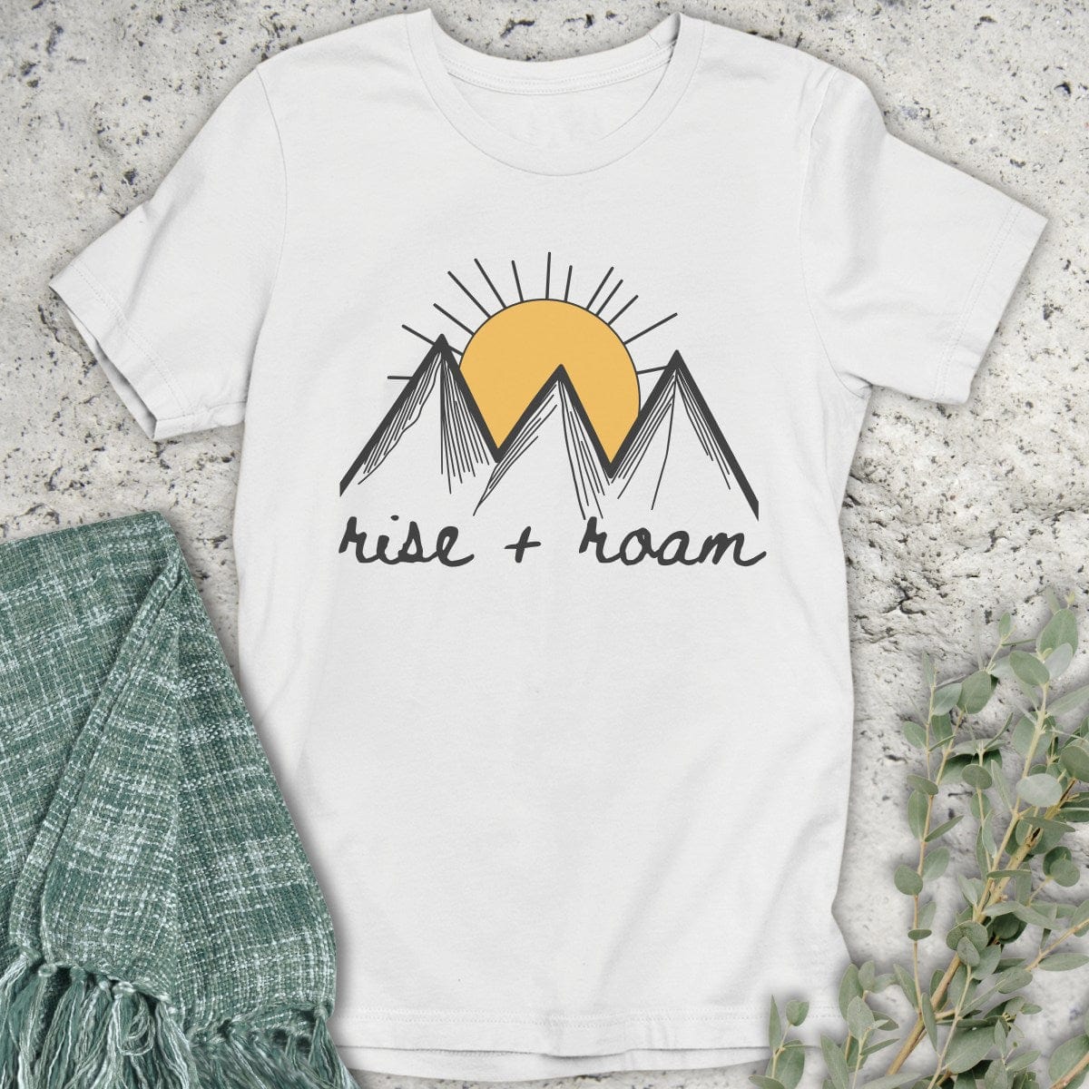 Stepping Green T-Shirt Rise and Roam T-Shirt