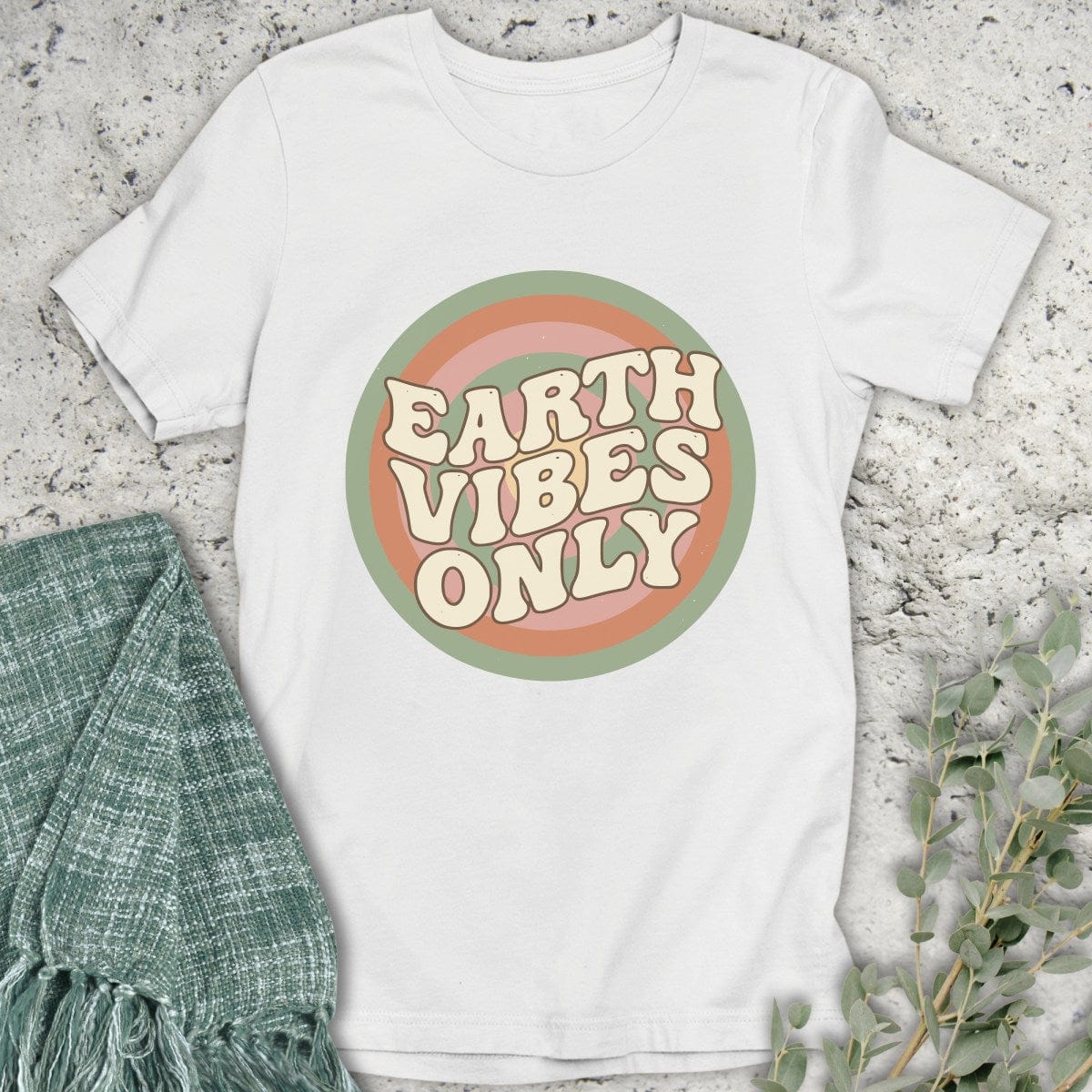 Stepping Green T-Shirt Rooted Earth Vibes T-Shirt