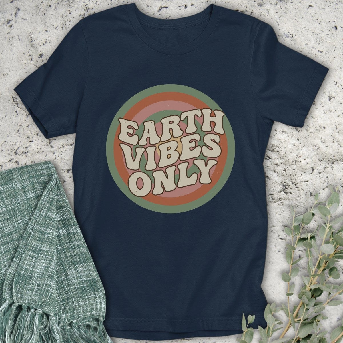 Stepping Green T-Shirt Rooted Earth Vibes T-Shirt