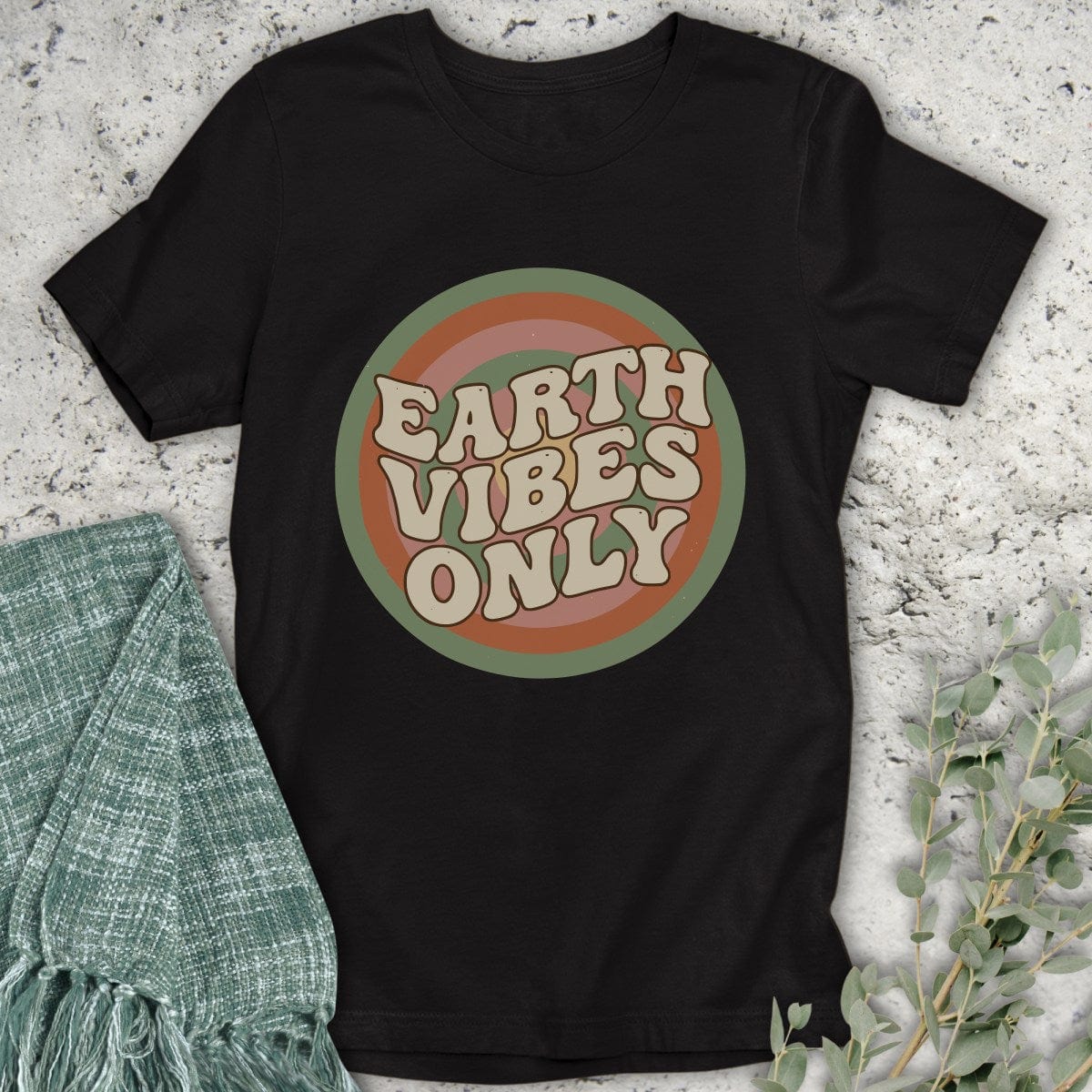 Stepping Green T-Shirt Rooted Earth Vibes T-Shirt