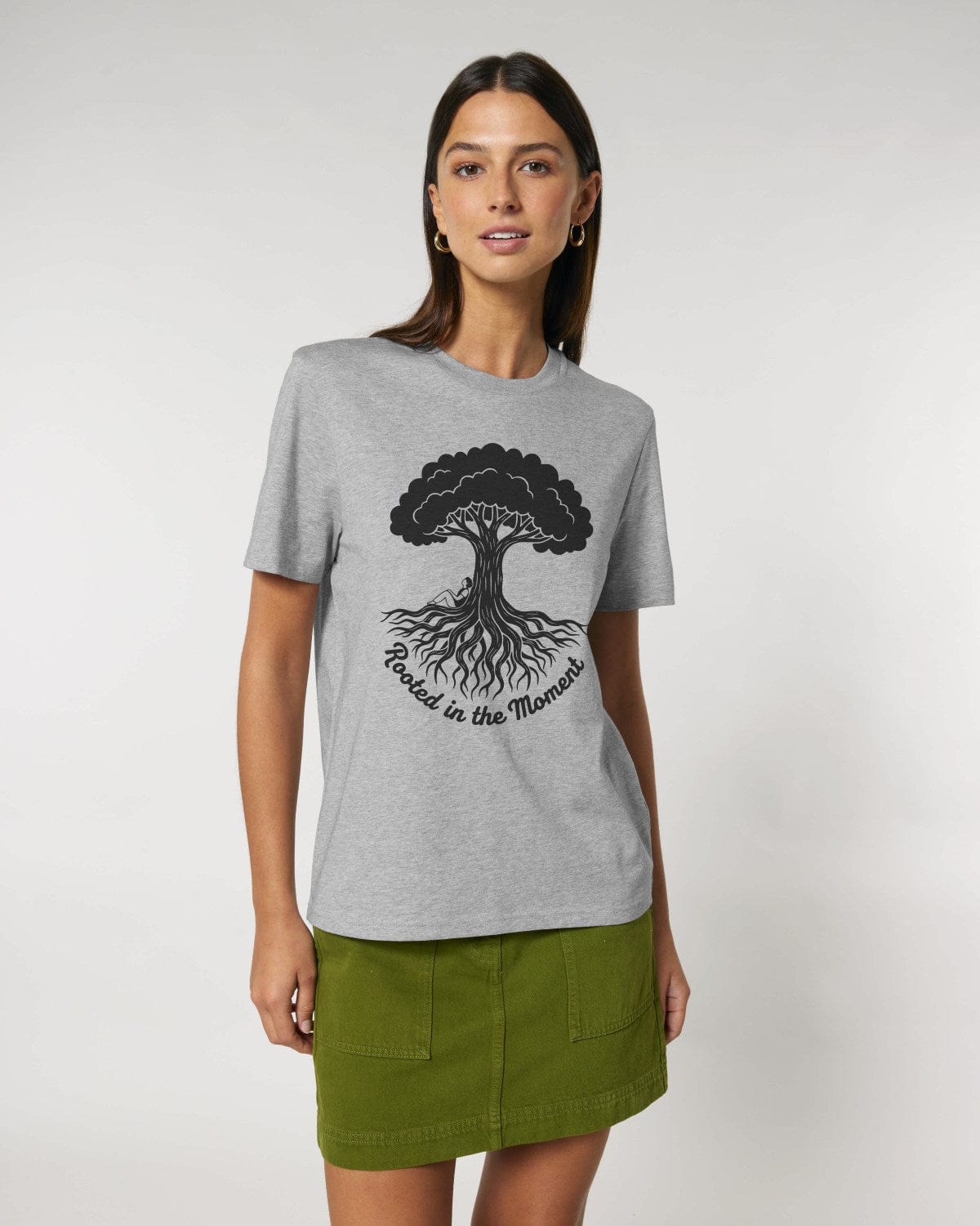 Stepping Green T-Shirt Rooted in the Moment T-Shirt