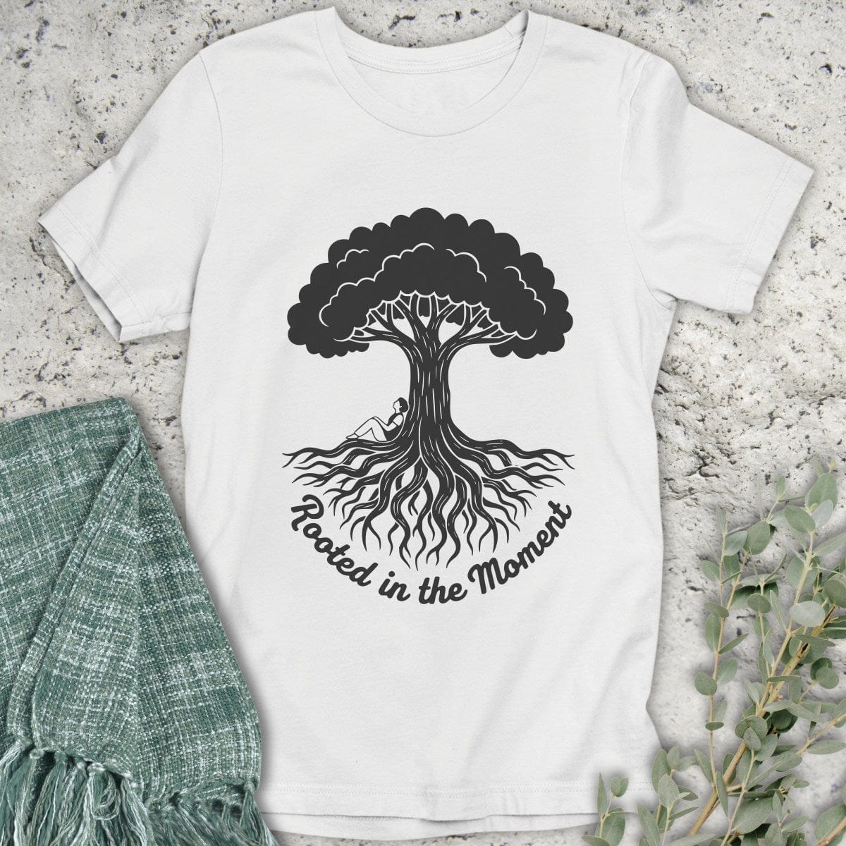 Stepping Green T-Shirt Rooted in the Moment T-Shirt