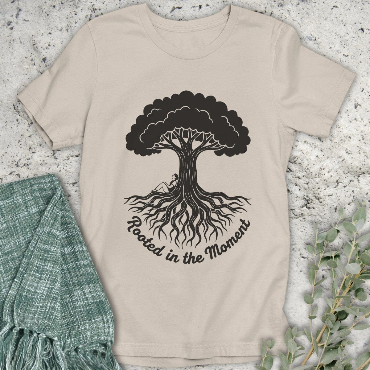 Stepping Green T-Shirt Rooted in the Moment T-Shirt