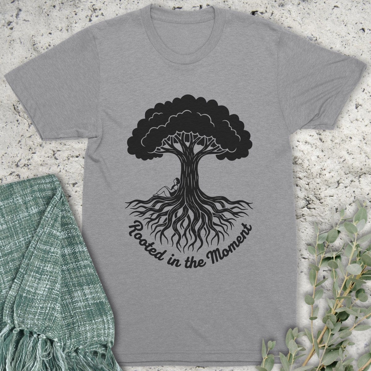 Stepping Green T-Shirt Rooted in the Moment T-Shirt