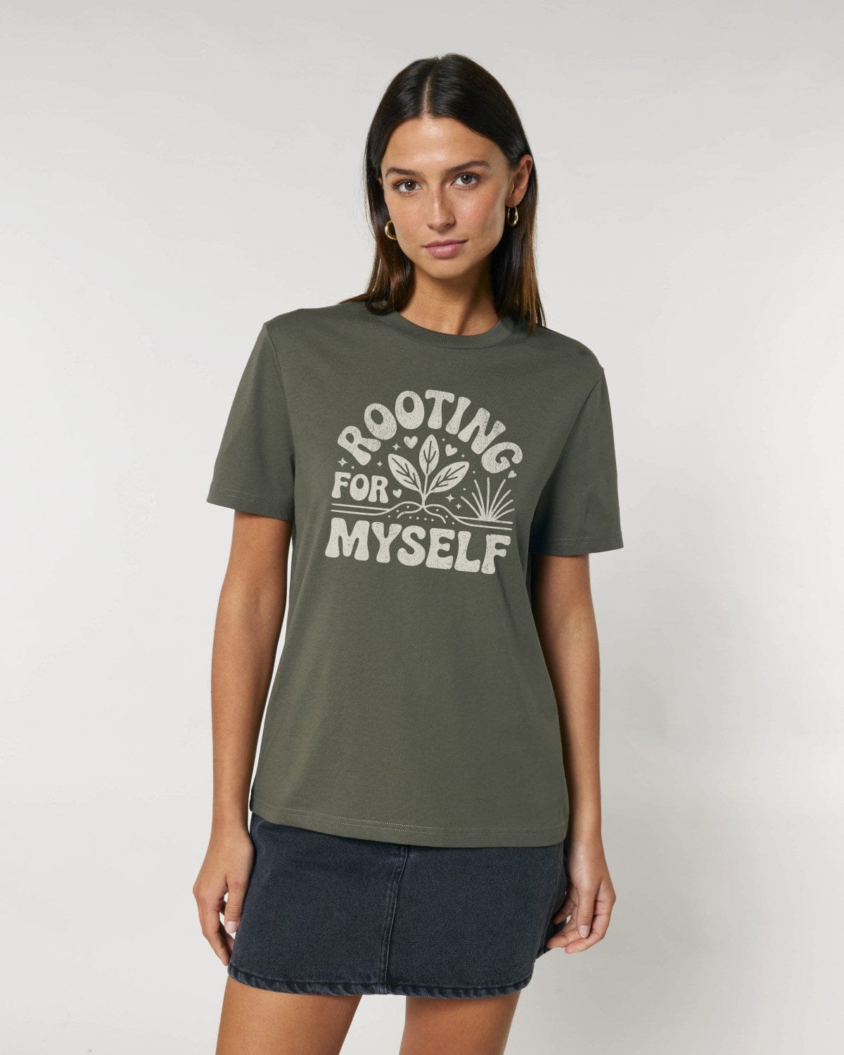 Stepping Green T-Shirt Rooting For Myself T-Shirt