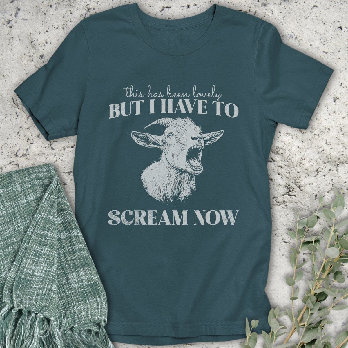 Stepping Green T-Shirt Screaming Goat Organic T-Shirt