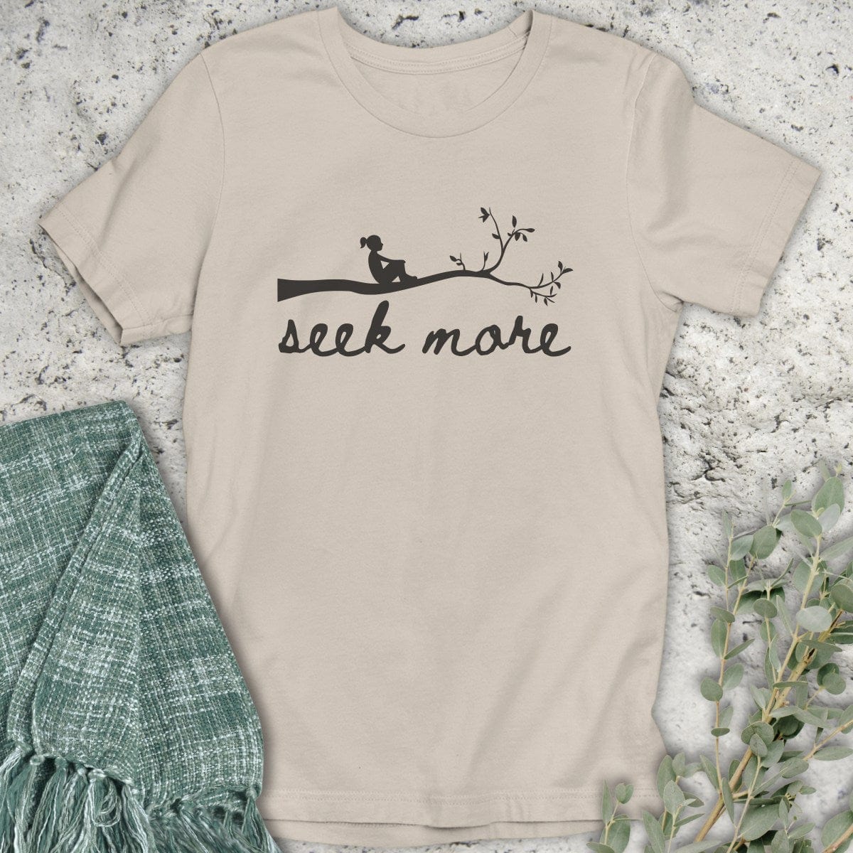 Stepping Green T-Shirt Seek More T-Shirt