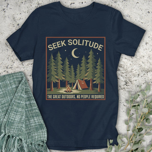 Stepping Green T-Shirt Seek Solitude T-Shirt