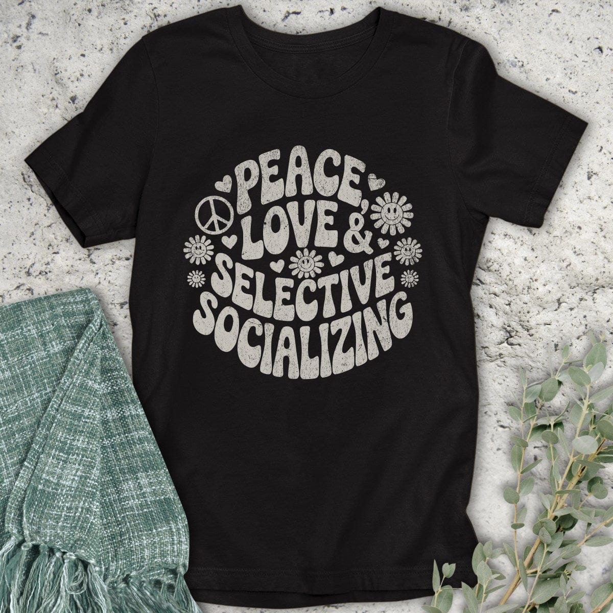 Stepping Green T-Shirt Selective Socializing T-Shirt