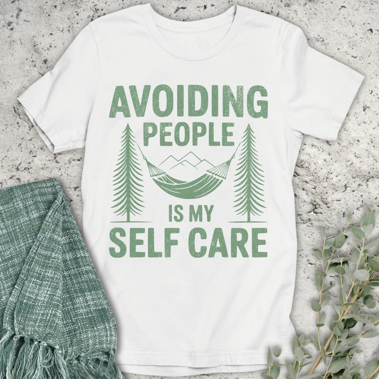 Stepping Green T-Shirt Self Care T-Shirt