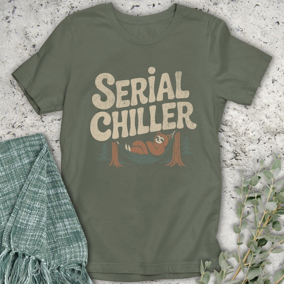 Stepping Green T-Shirt Serial Chiller Bear T-Shirt